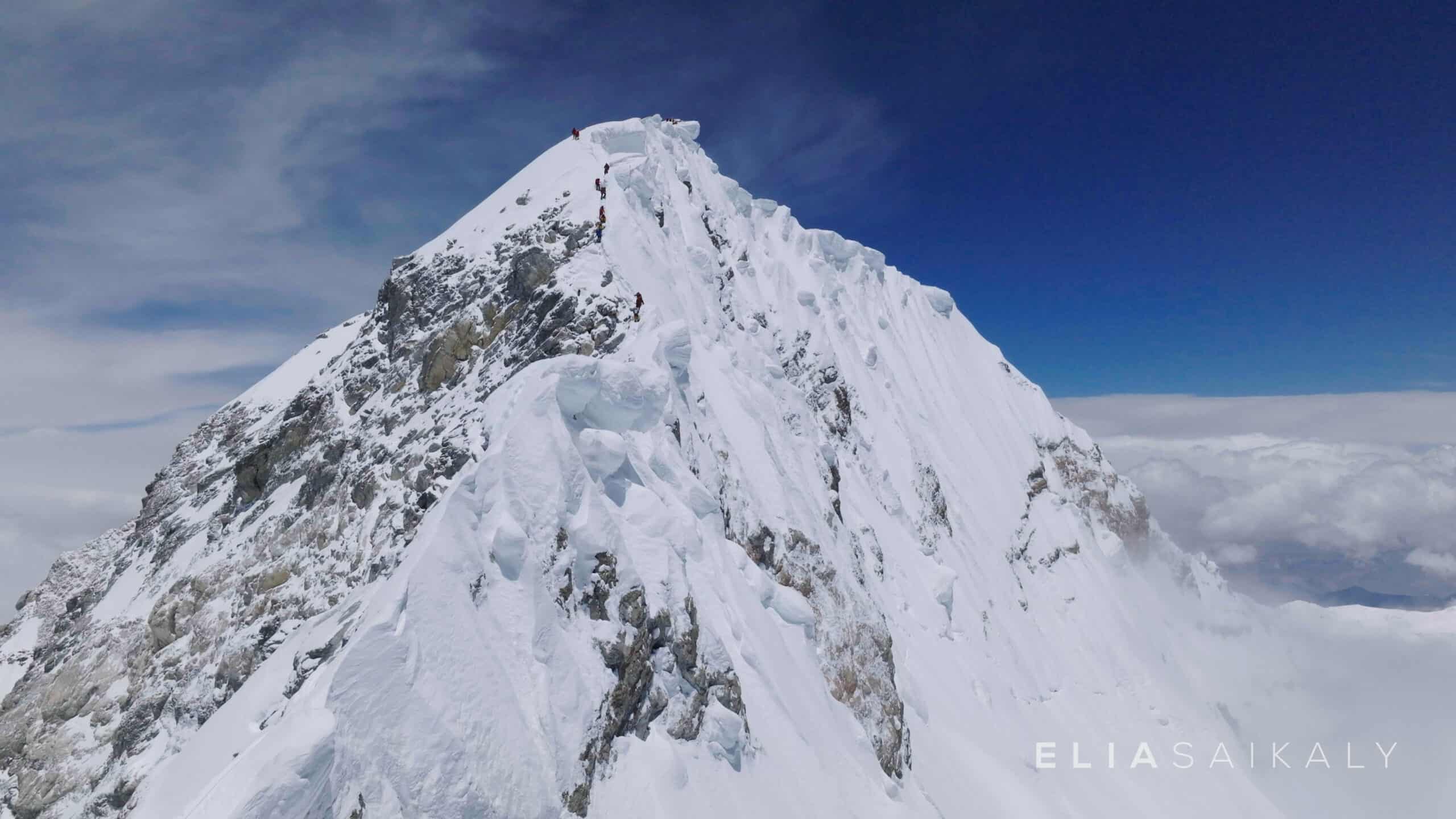 The final ridge on Mt Everest - Elia Saikaly Licensing